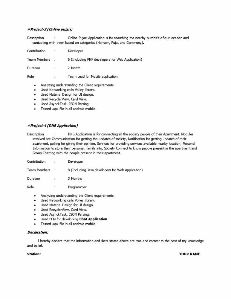 Mba Application Resume Sample Having 2 Year Experience Mba Application Resume Sample Having 2 Year Experience