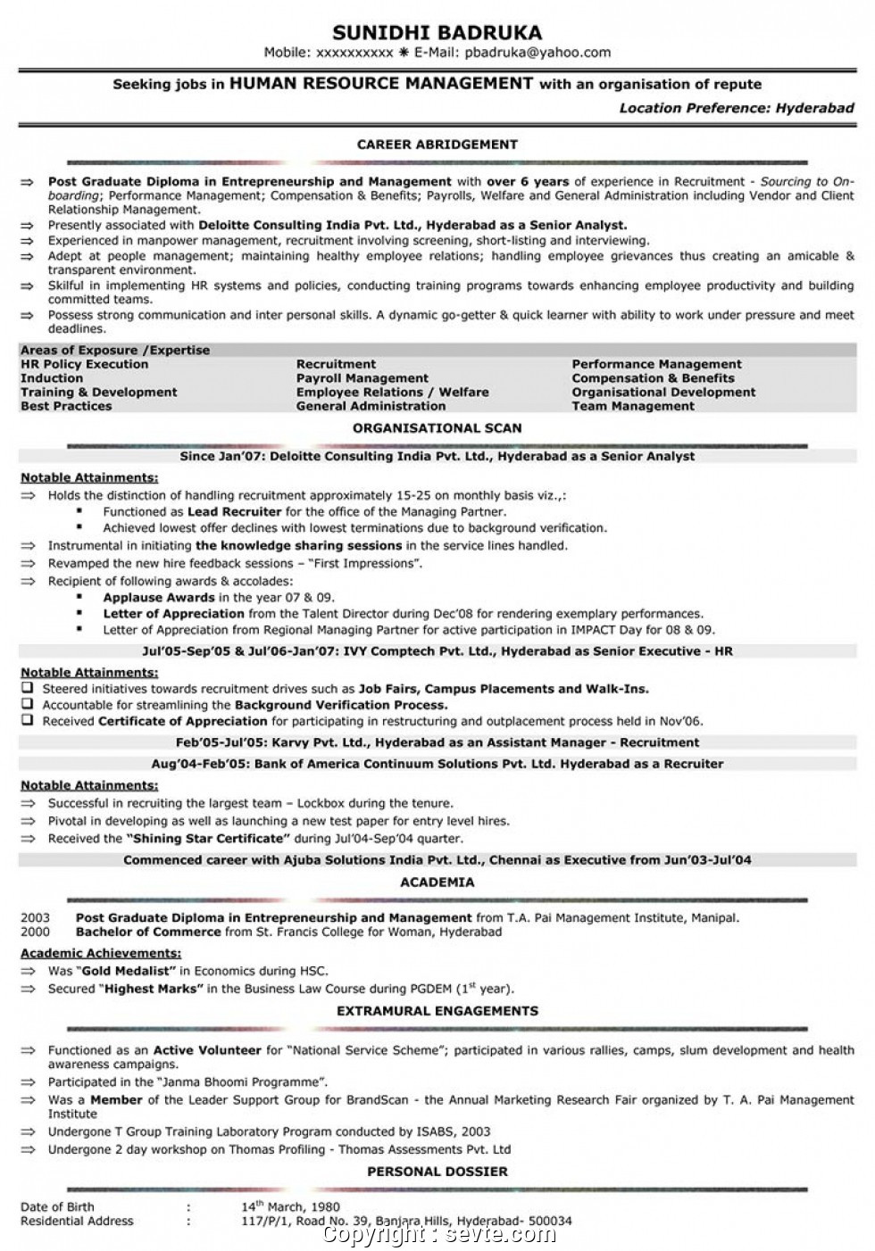 Mba Hr Resume Samples for Experienced Modern Mba Hr Resume Samples for Experienced Hr Resume