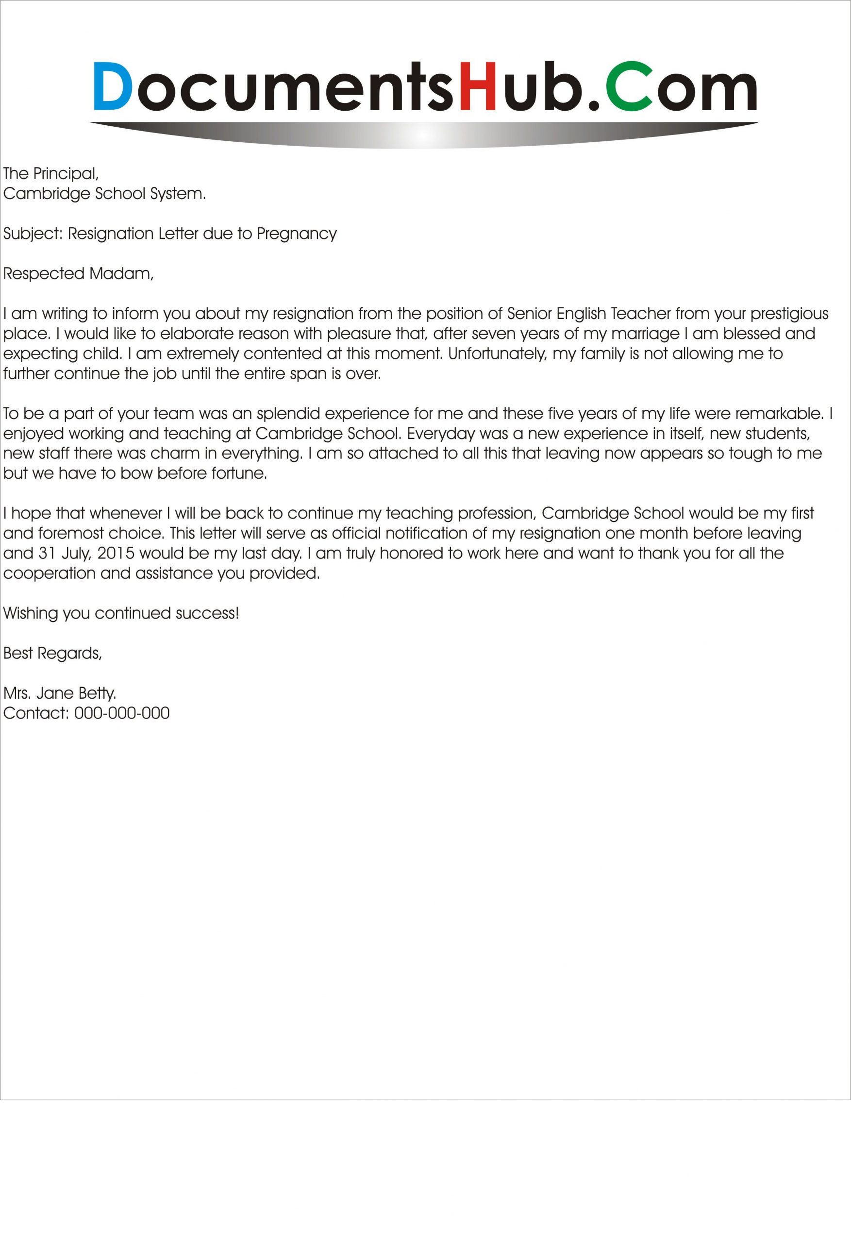 Sample Letter to Resume Work after Leave Best Refrence New Resignation Letter From Maternity Leave by …