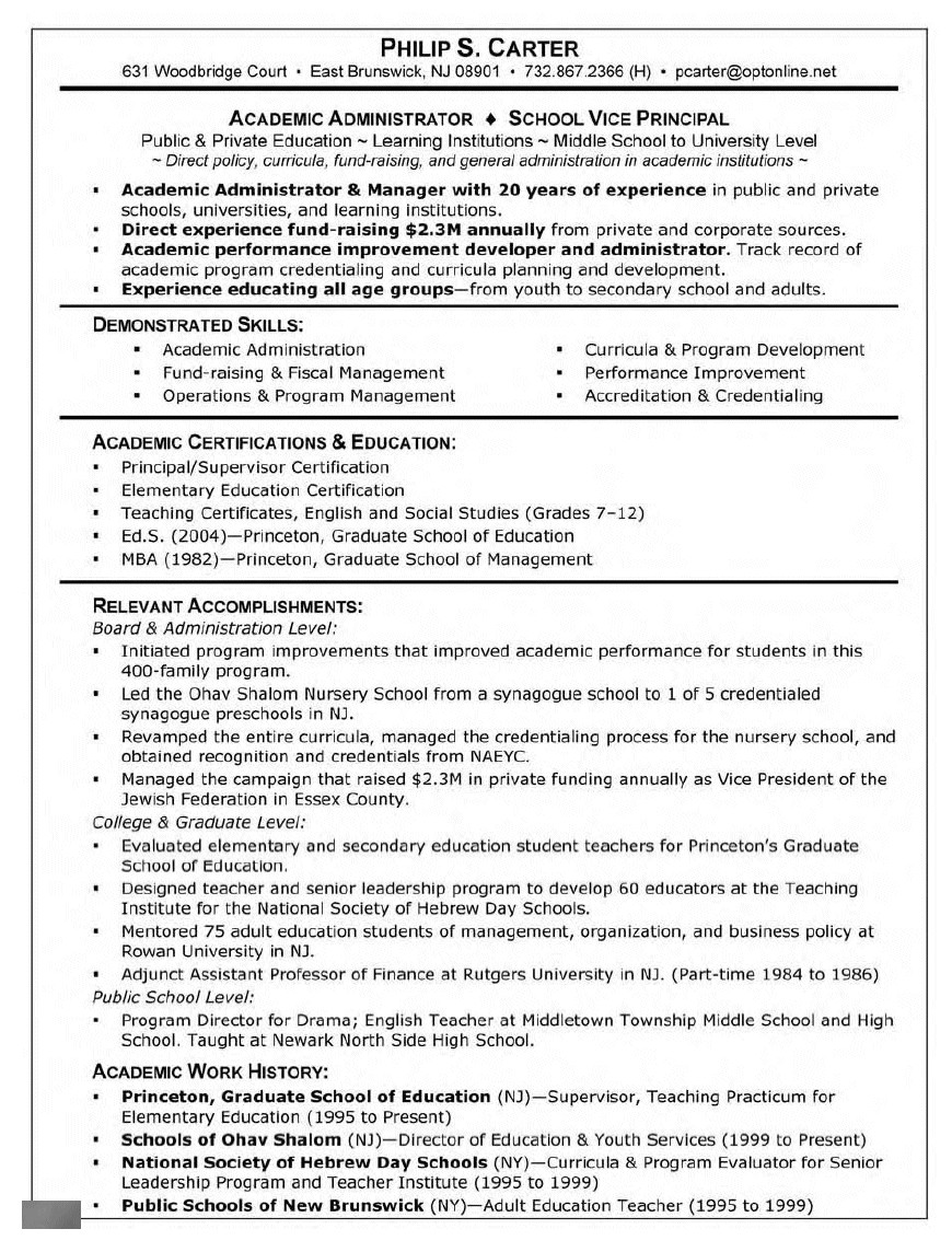 Sample Objective for Graduate School Resume Graduate School Supervisor Resume 447 topresume