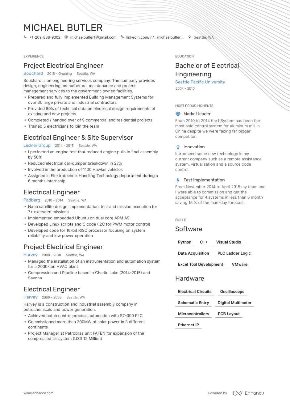 Sample Resume for Diploma Electrical Engineer Electrical Engineer Resume Examples Pro Tips Featured Enhancv