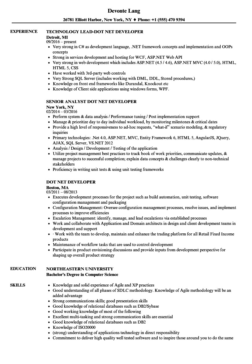 Sample Resume for Dot Net Programmer Fresher Sample Cv for Dot Net Developer Cv for Net Developer Sample Resume for Dot Net Programmer Fresher Sample Cv for Dot Net Developer Cv for Net Developer