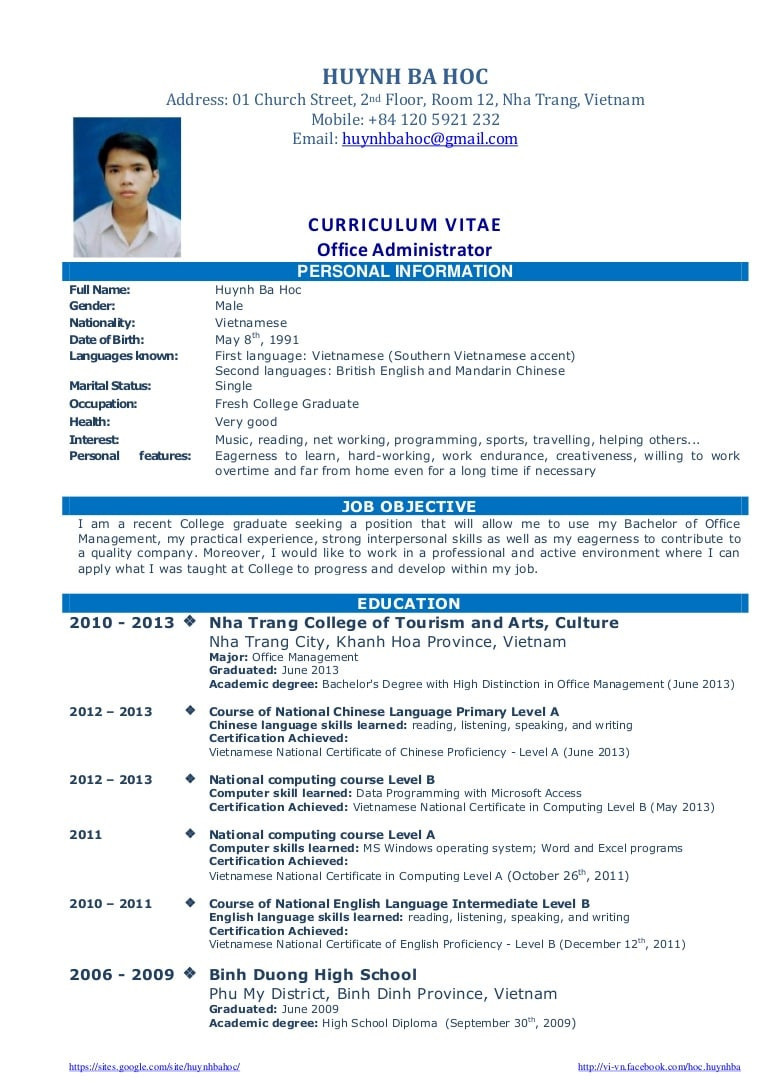 Sample Resume for Fresh Graduates Of tourism Management 4 Fresh Graduate Resume Sample for October 2021 – Mapa Hd