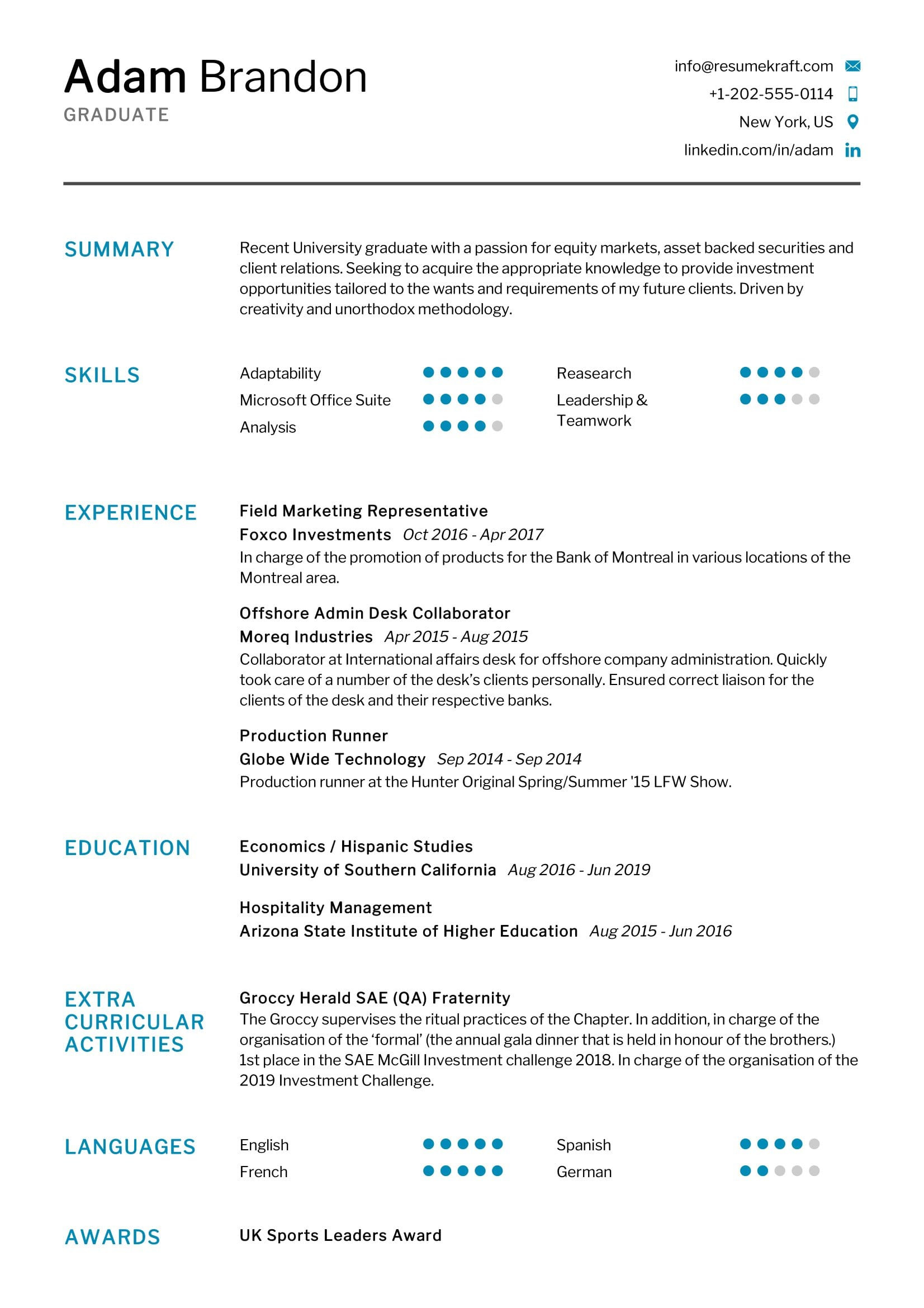 Sample Resume for Fresh Graduates with No Experience Fresh Graduate Resume Sample 2021 Writing Tips – Resumekraft
