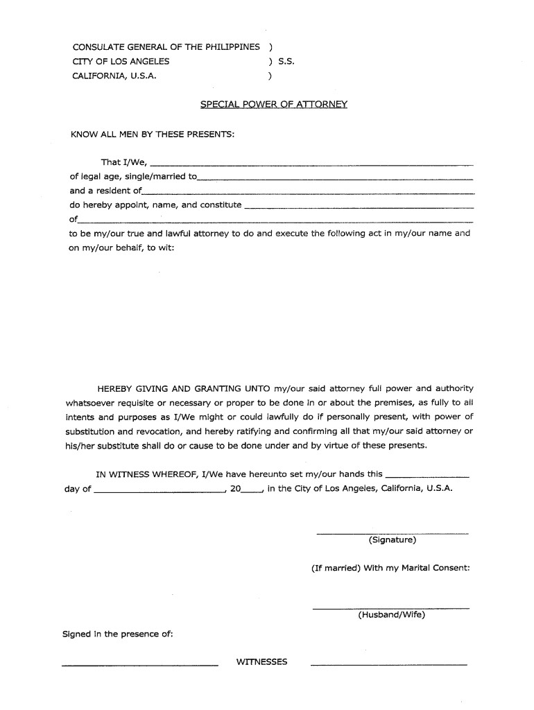 Sample Resume for Lawyers In the Philippines Special Power attorney format for Authorization