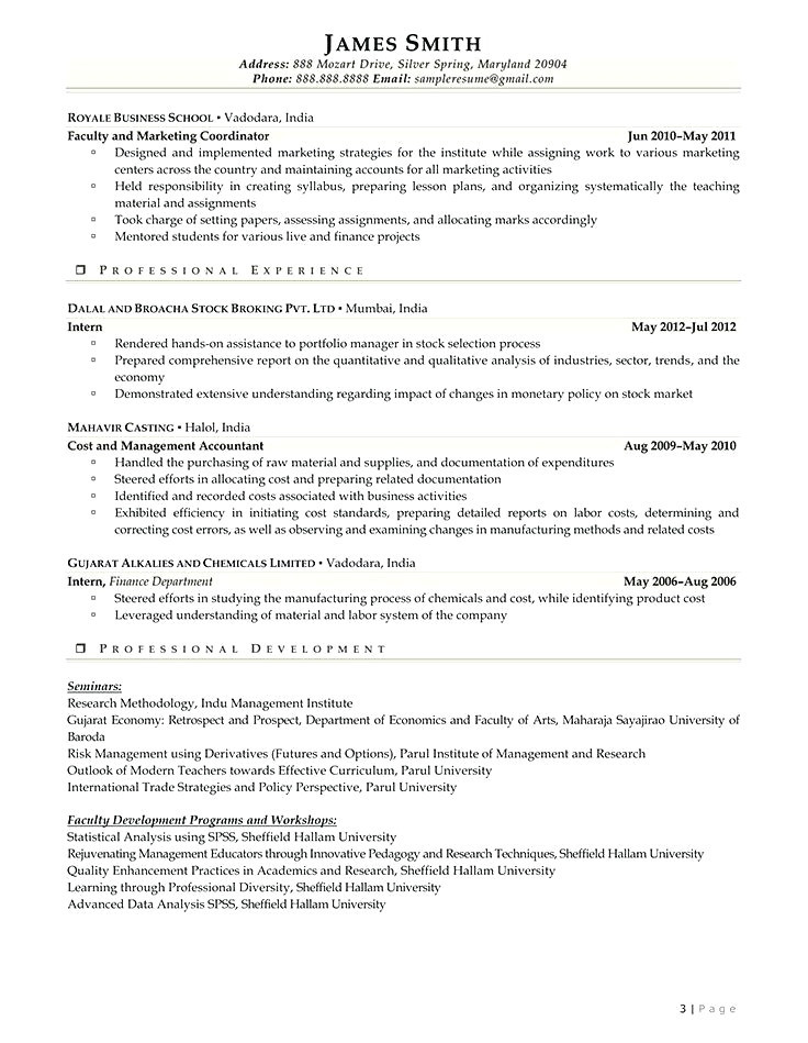 Sample Resume for Lecturer In Engineering College Resume Samples for Lecturer In Engineering College