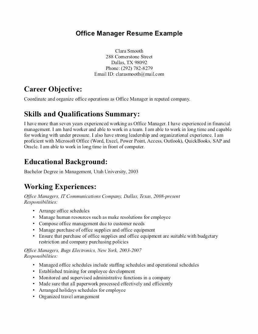 Sample Resume for Medical Office Administrator Medical Office assistant Job Description Resume Elegant 10 …