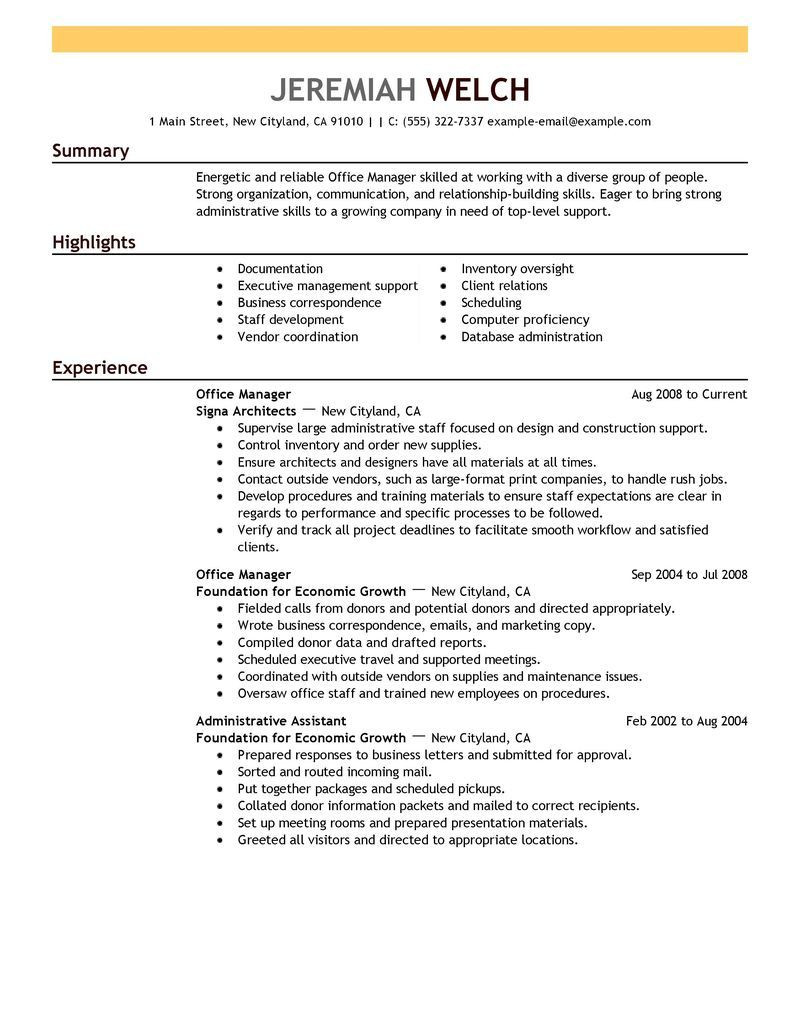 Sample Resume for Medical Office Administrator Pin On Resume/cover Letter