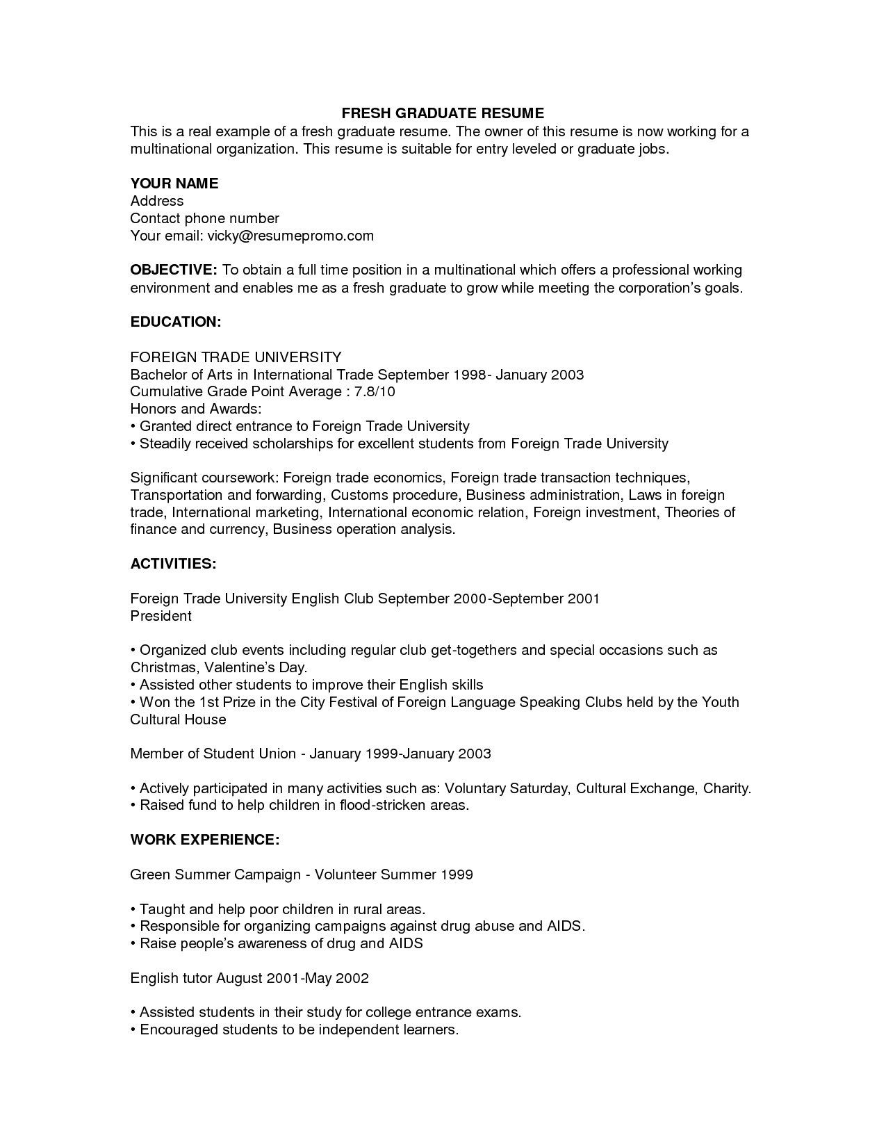 Sample Resume for Medical Technologist Fresh Graduate Sample Resume for Medical Technologist Fresh Graduate – Medical …