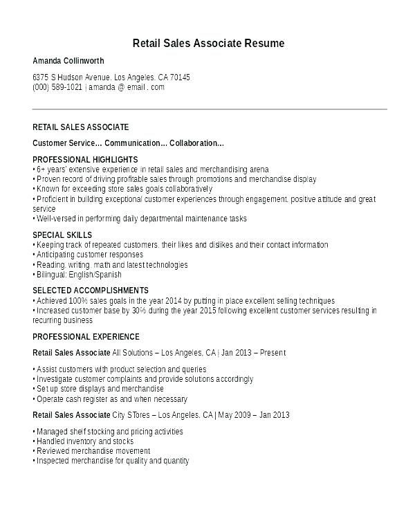 Sample Resume for Sales assistant with No Experience Retail Resume Examples No Experience Resume Samples