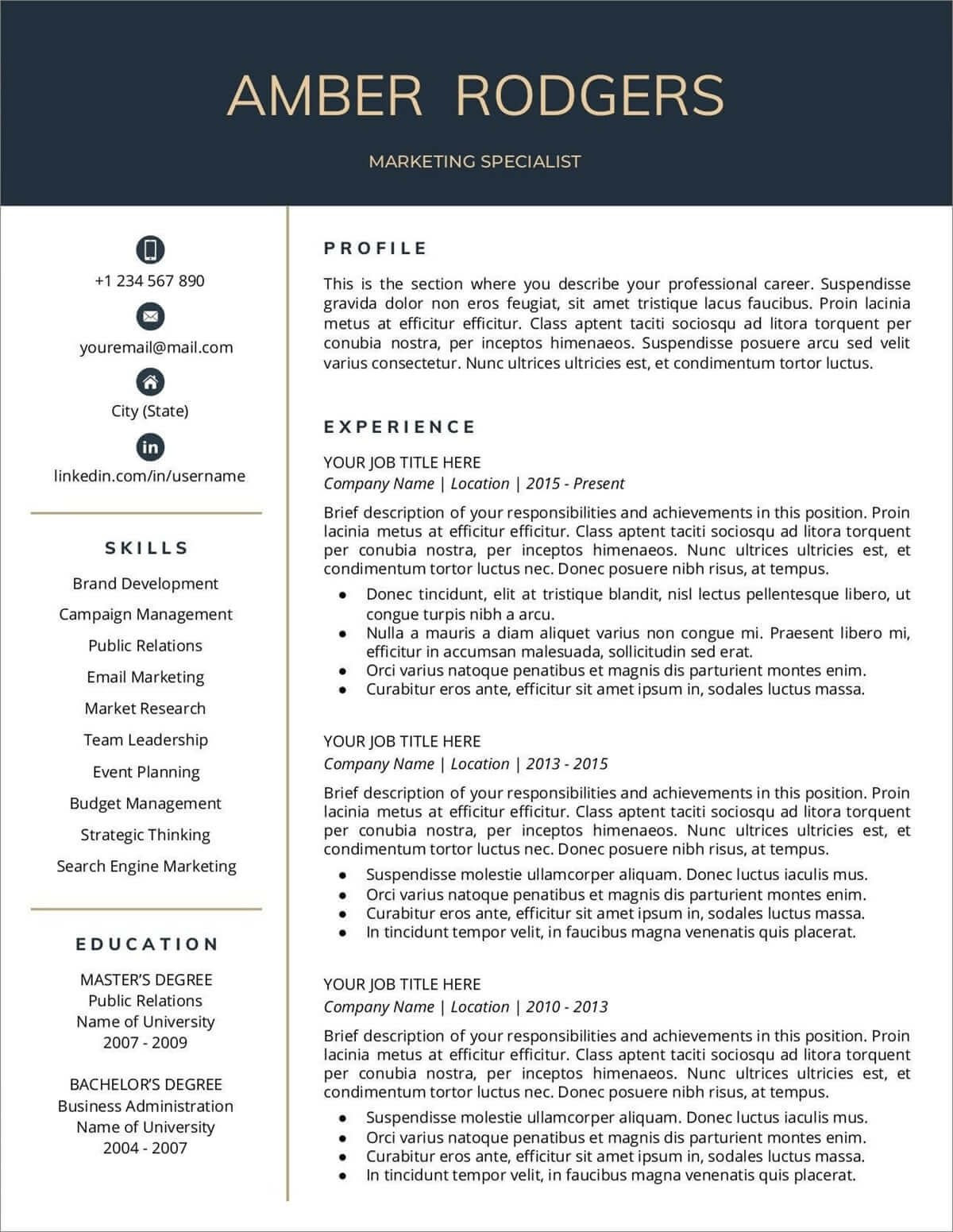 Sample Resume In Doc format Free Download 25lancarrezekiq Resume Templates for Google Docs [free Download]