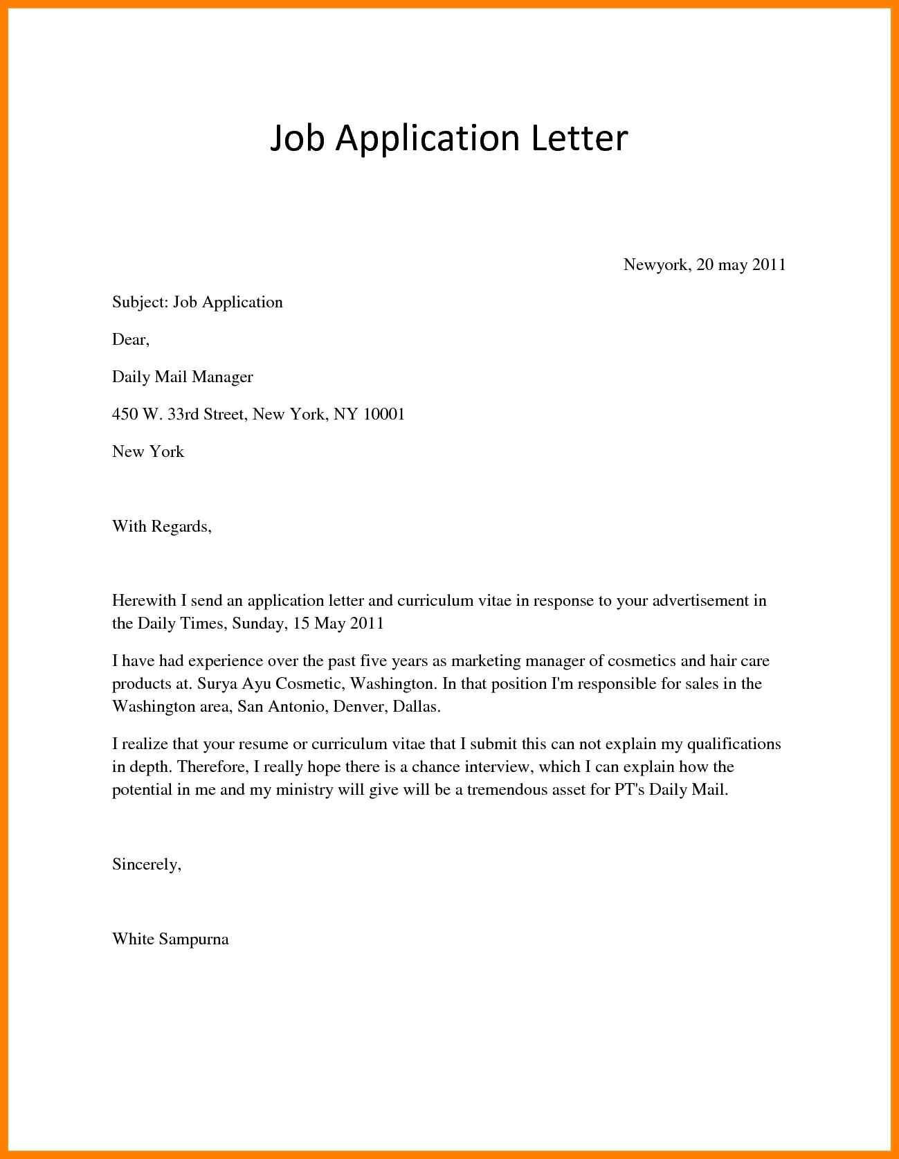 Sample Resume Letter for Job Application Pdf 26lancarrezekiq Cover Letter for Applying Job Application Letters, Job …