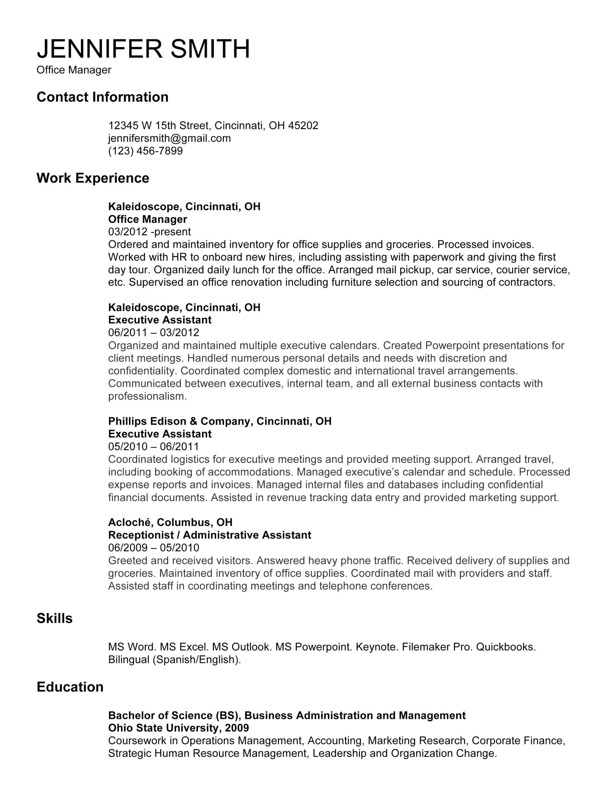 Sample Resume Multiple Jobs Same Company Resume Multiple Positions Held In Same Company