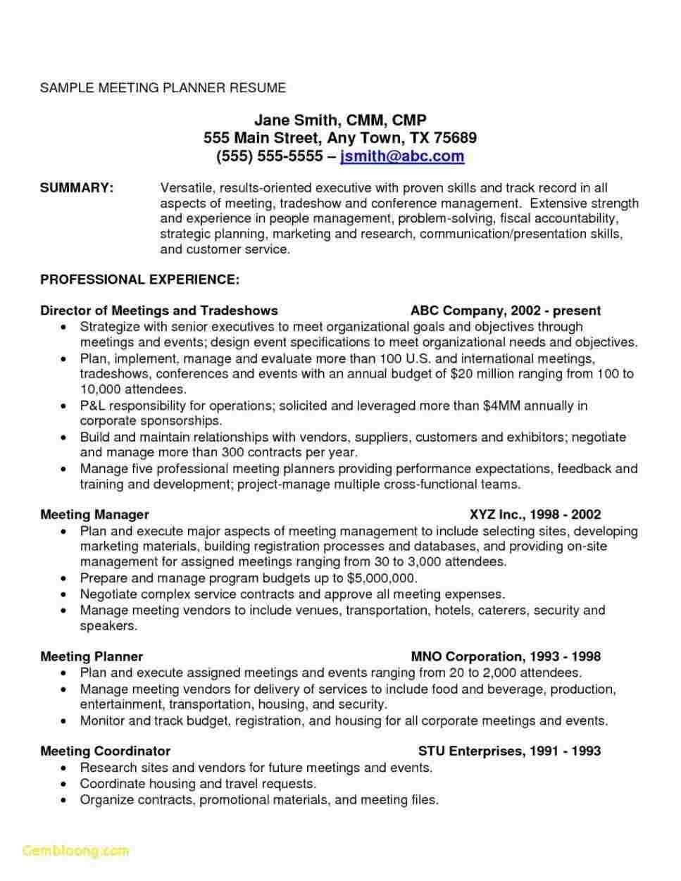 Sample Resume with Onsite Work Experience 65 Cool Collection Of Sample Resume Onsite Experience Meeting …