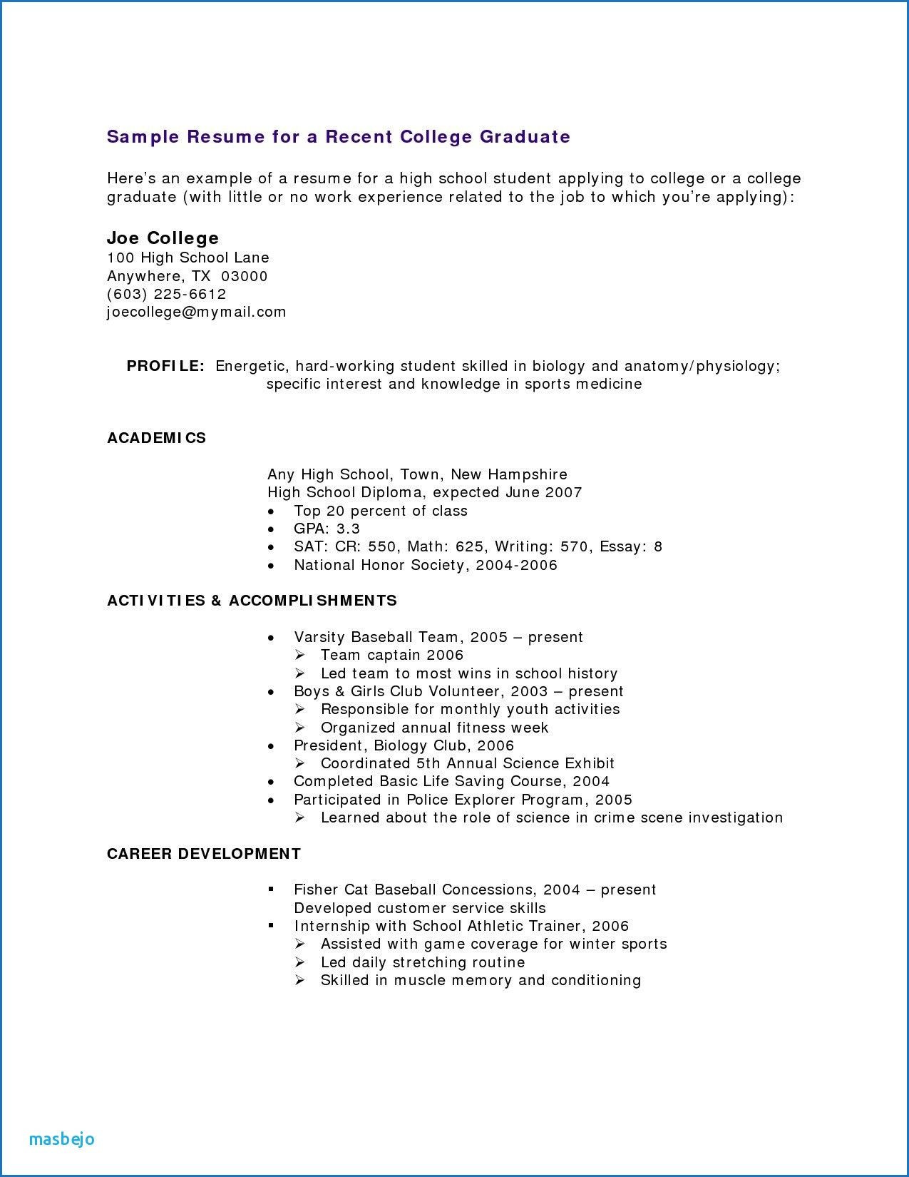 Sample Resume without High School Diploma Cover Letter: High School Diploma On Resume Examples