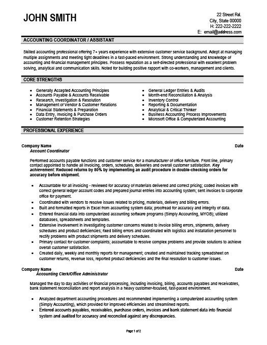 Sample Resumes for Accountants and Financial Professionals top Accounting Resume Templates & Samples