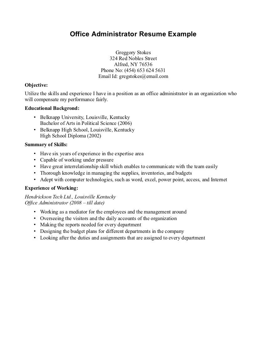 Sample Resumes for High School Graduates with No Experience Example Resume for High School Student with No Work