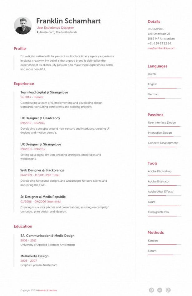 Sample Resumes that Will Get You Hired 7 Resume Design Principles that Will You Hired
