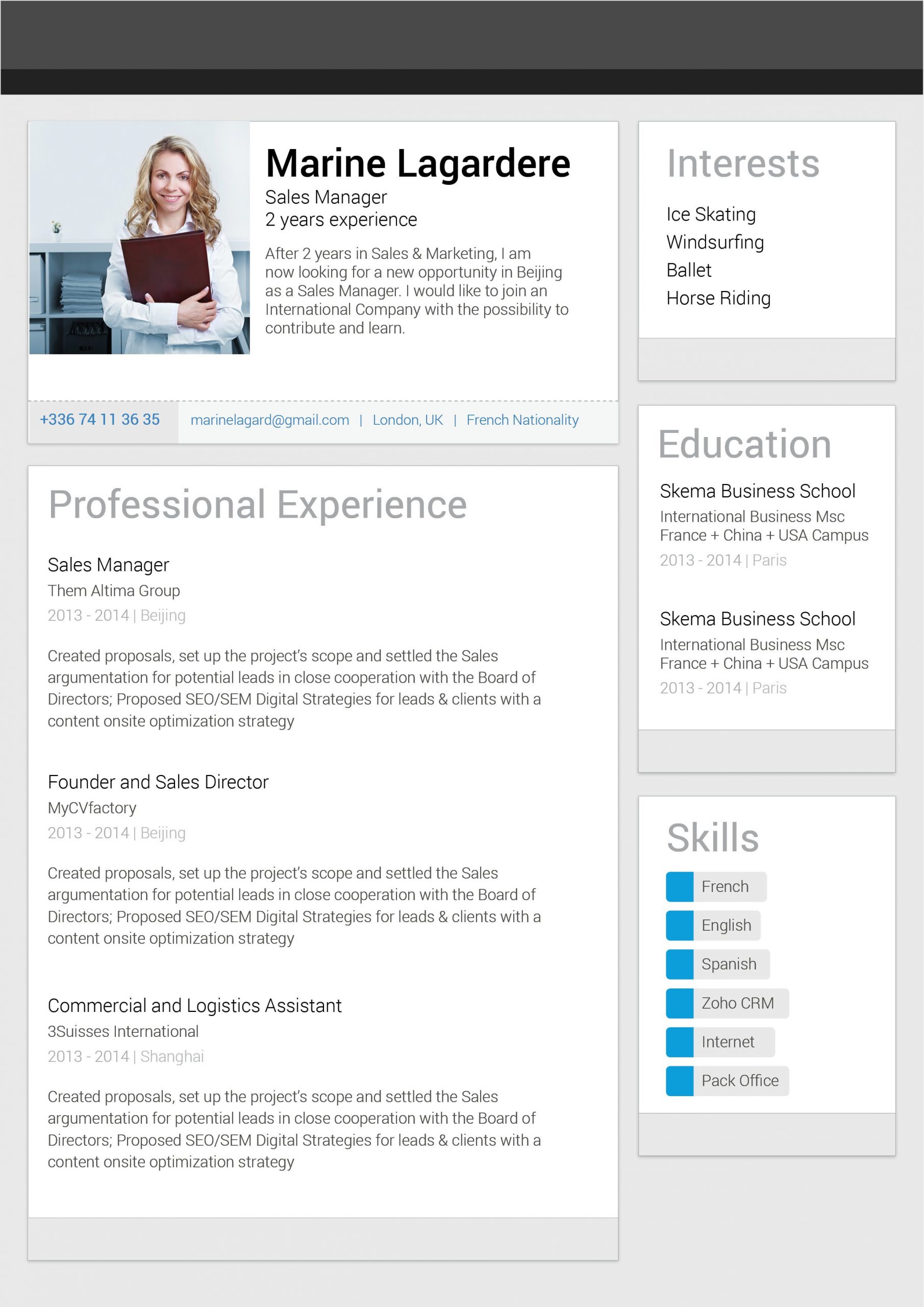 Sample Resumes with Linkedin Profile Link Cv Template Linkedin Resume Examples