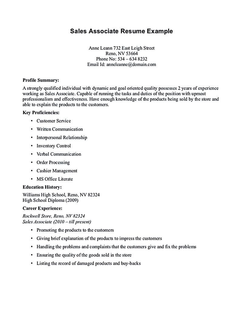 Sample Retail Sales associate Resume with No Experience Resume for Sales associate, Sales associate Job Description Resume … Sample Retail Sales associate Resume with No Experience Resume for Sales associate, Sales associate Job Description Resume …