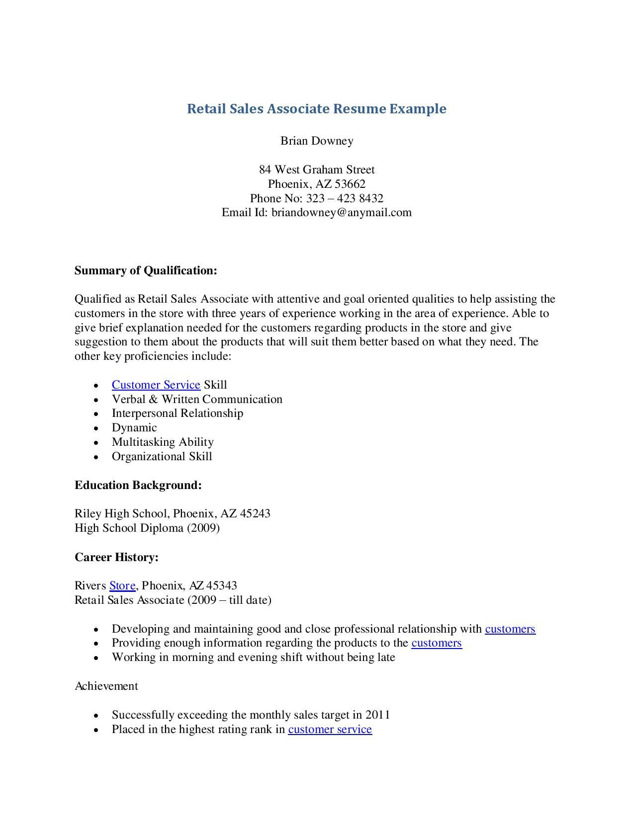 Sample Retail Sales associate Resume with No Experience Sample Cover Letter Retail Sales associate No Experience October 2021 Sample Retail Sales associate Resume with No Experience Sample Cover Letter Retail Sales associate No Experience October 2021