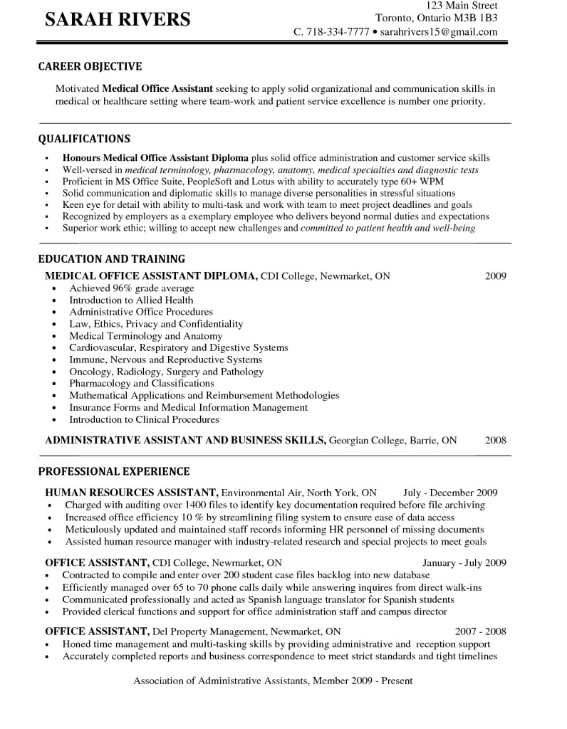 Entry Level Medical Administrative assistant Resume Sample Key Ingre Nts Of Entry Level Medical assistant Resume