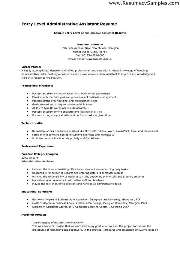Entry Level Medical Administrative assistant Resume Sample Sample Entry Level Medical assistant Resume Templates