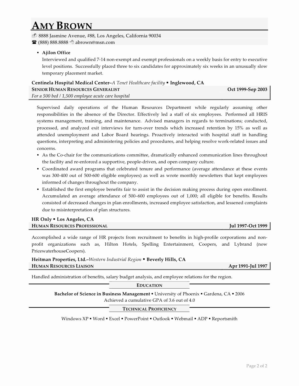 Entry Level Non Profit Resume Samples 13 Entertainment Resume Collection