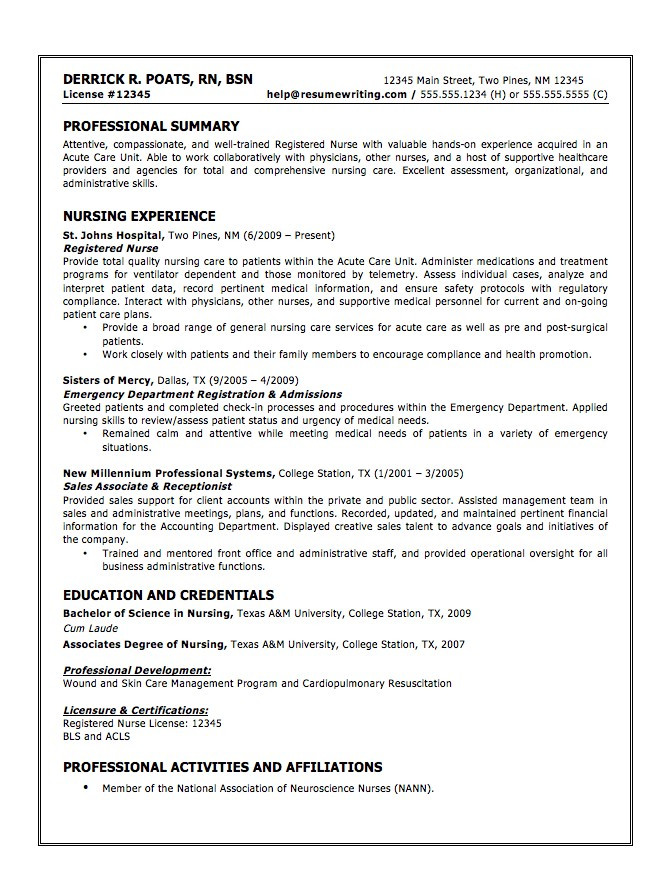 Entry Level Nursing assistant Resume Sample Certified Nursing assistant Examples Cna Resumes