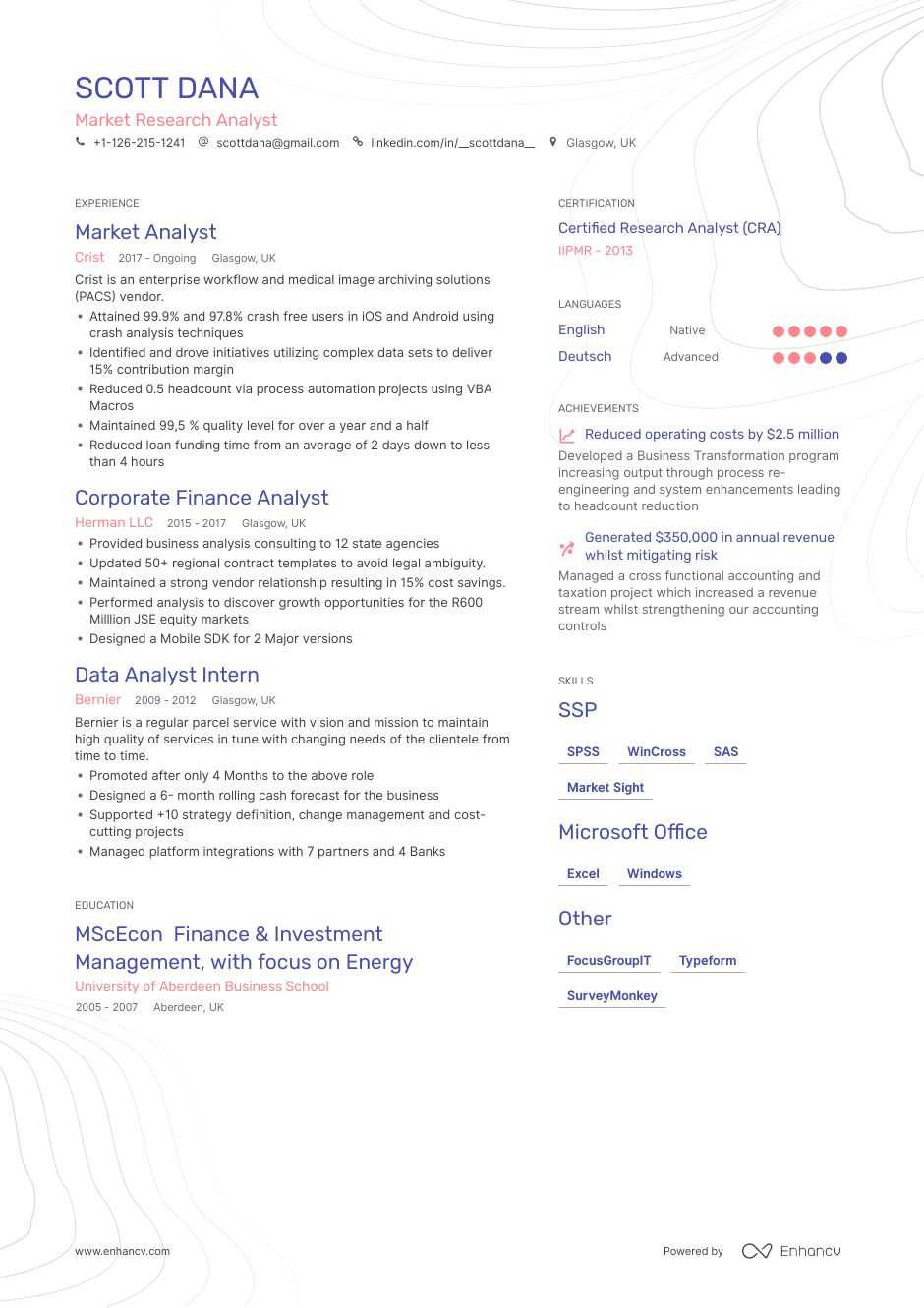 Equity Research Analyst Fresher Resume Sample top Market Research Resume Examples & Samples for 2021 Enhancv.com Equity Research Analyst Fresher Resume Sample top Market Research Resume Examples & Samples for 2021 Enhancv.com