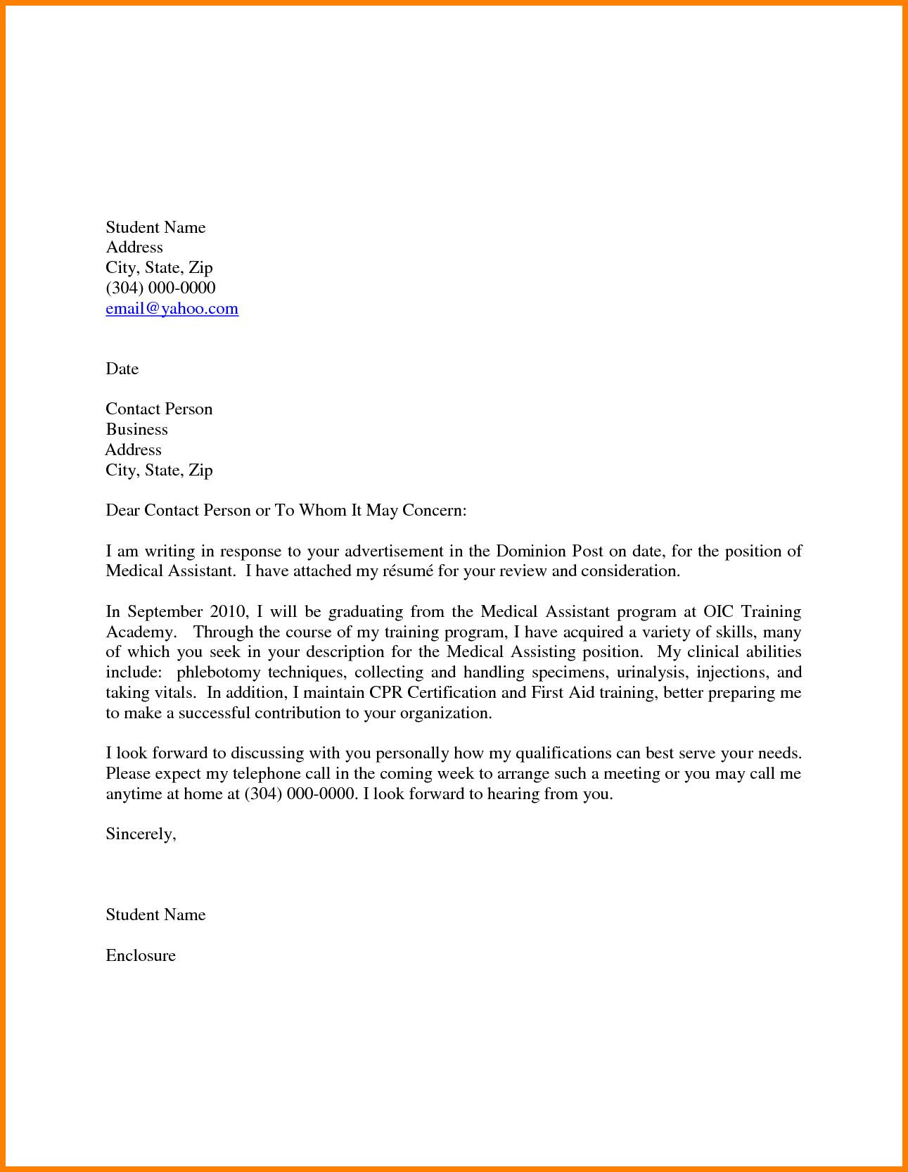 Medical assistant Resume Cover Letter Samples 27 Medical assistant Cover Letter Sample Medical