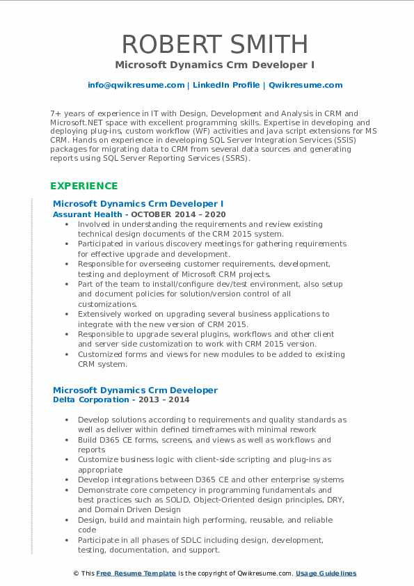 Microsoft Dynamics Crm Developer Sample Resume Microsoft Dynamics Crm Developer Resume Samples Microsoft Dynamics Crm Developer Sample Resume Microsoft Dynamics Crm Developer Resume Samples