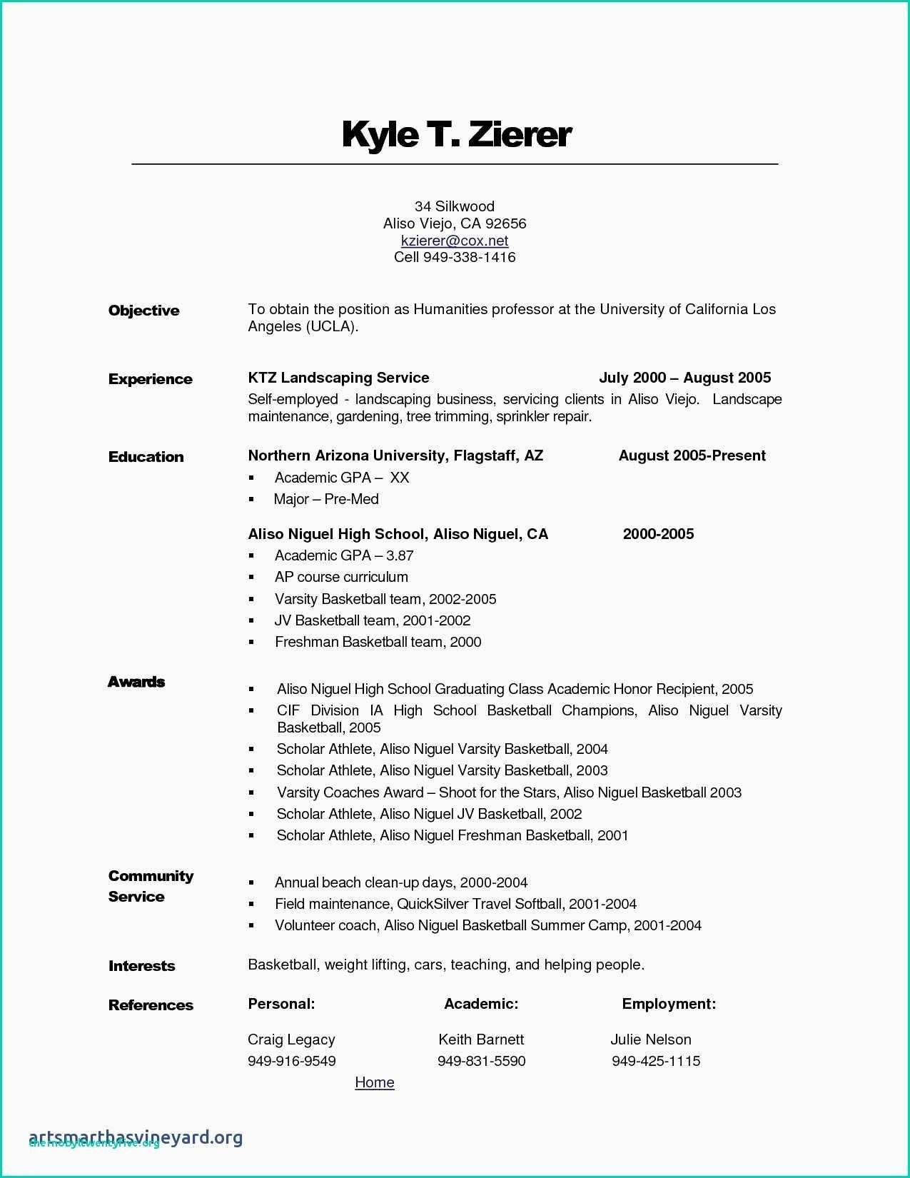 Resume Objective Sample for High School Graduate Objective In A Resume Karate, Job, Statements