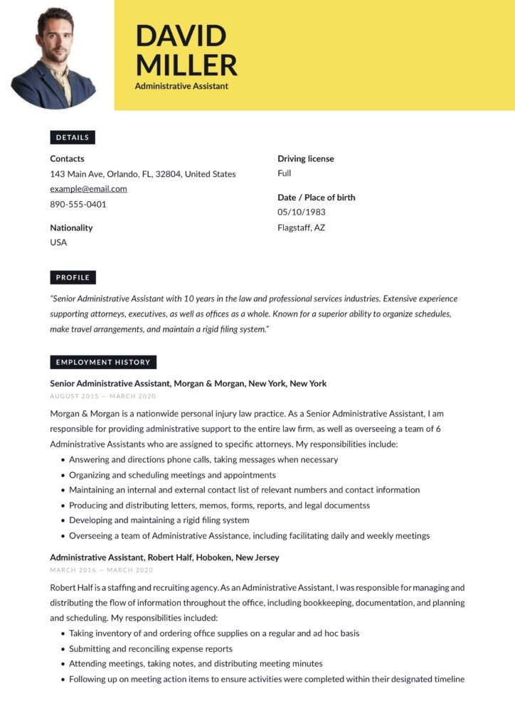 Sample Combination Resume for Administrative assistant 19 Free Administrative assistant Resumes & Writing Guide