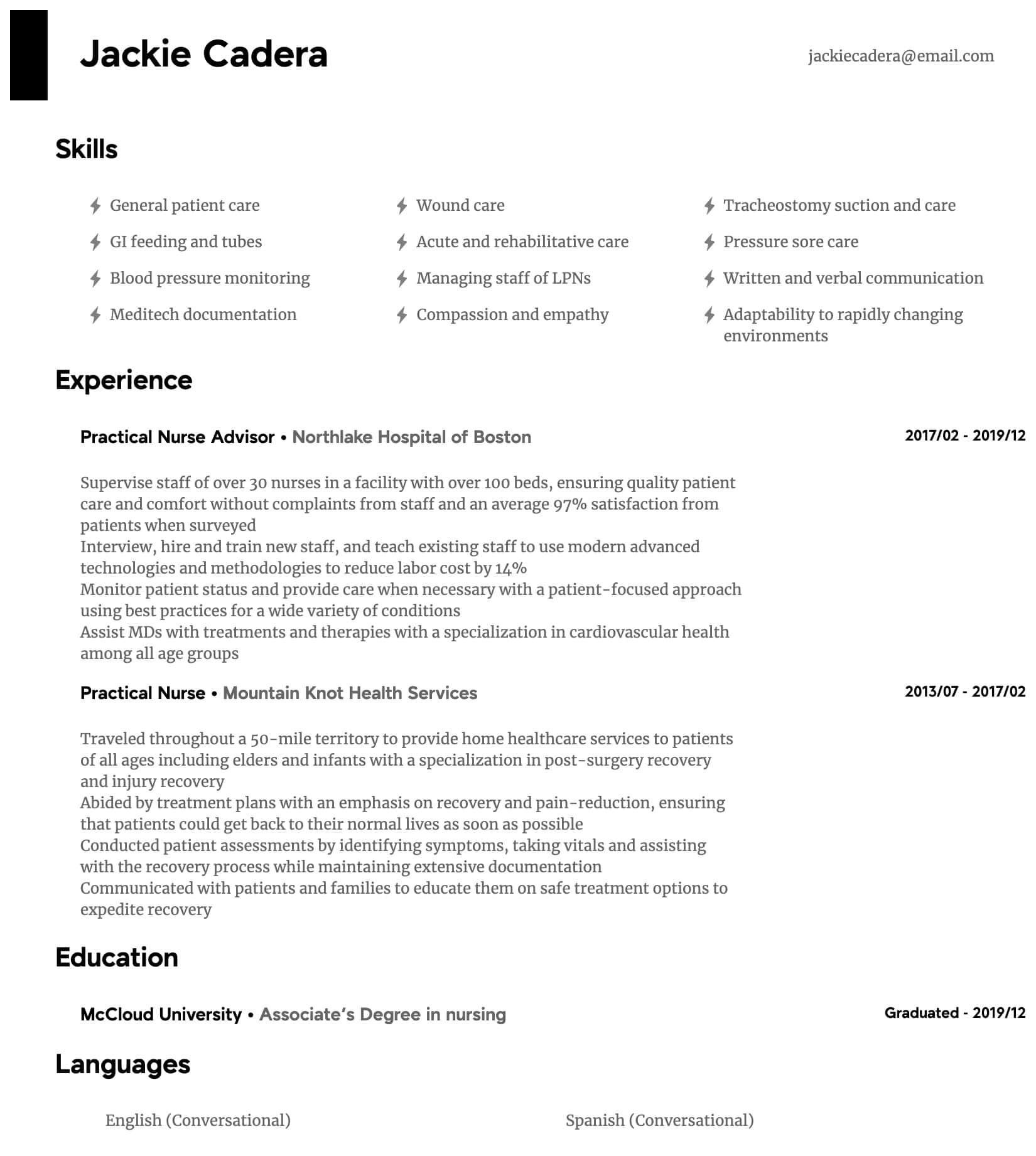 Sample Lpn Resume with Nursing Home Experience Practical Nurse Resume Samples All Experience Levels Resume …