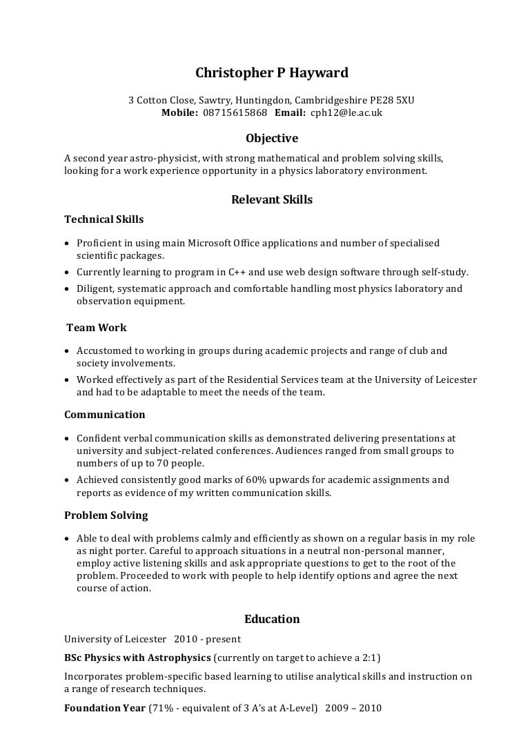 Sample Of Communication Skills In Resume Example Skills Based Cv Sample Of Communication Skills In Resume Example Skills Based Cv