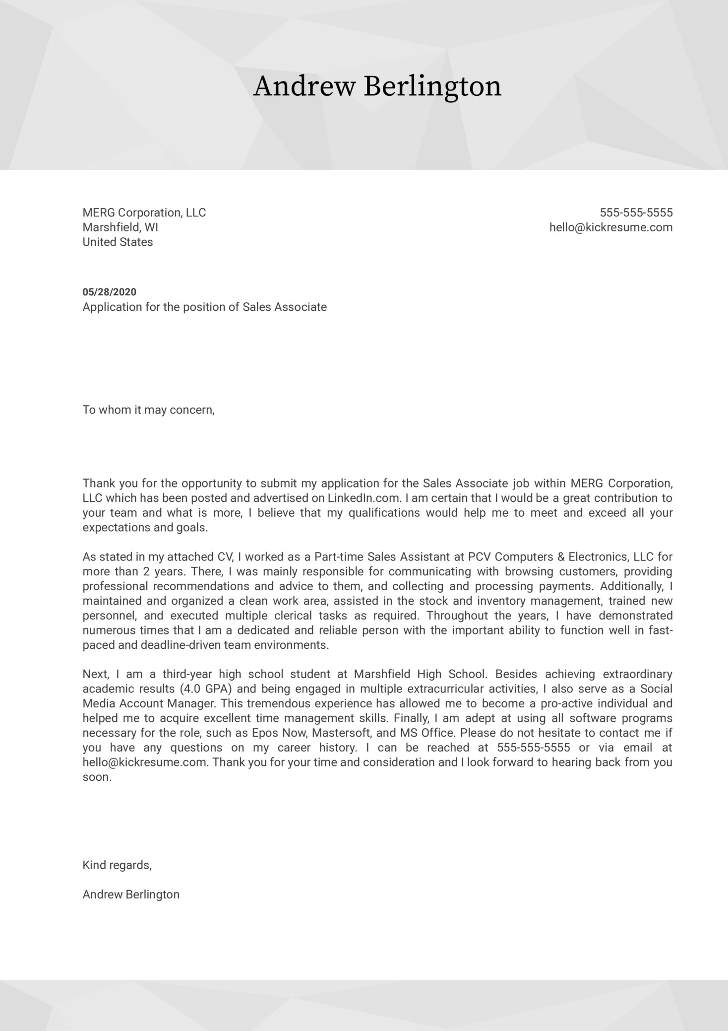 Sample Resume Cover Letter for Teenager Cover Letter for Teenager Template Sample Resume Cover Letter for Teenager Cover Letter for Teenager Template