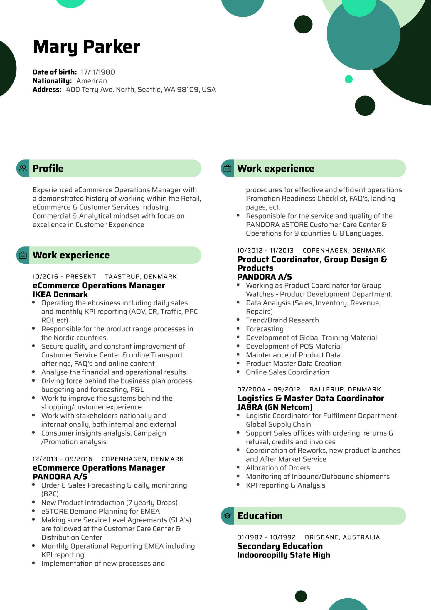 Sample Resume for Ecommerce Operations Manager Resume Examples by Real People Ikea E Merce Operations