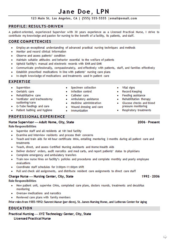 Sample Resume for Lpn with Experience Nurse Lpn Resume Example Sample