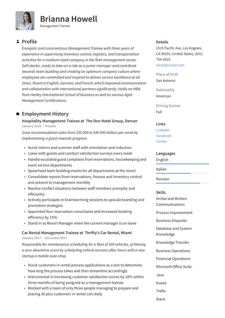 Sample Resume for Management Trainee Position Management Trainee Resume Template In 2020 Sample Resume for Management Trainee Position Management Trainee Resume Template In 2020