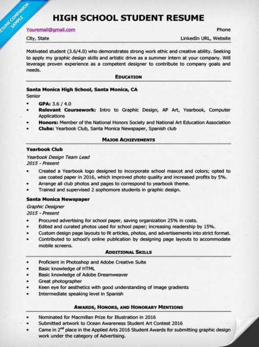 Sample Resume for Student Seeking Internship Sample Resume for College Student Seeking Internship