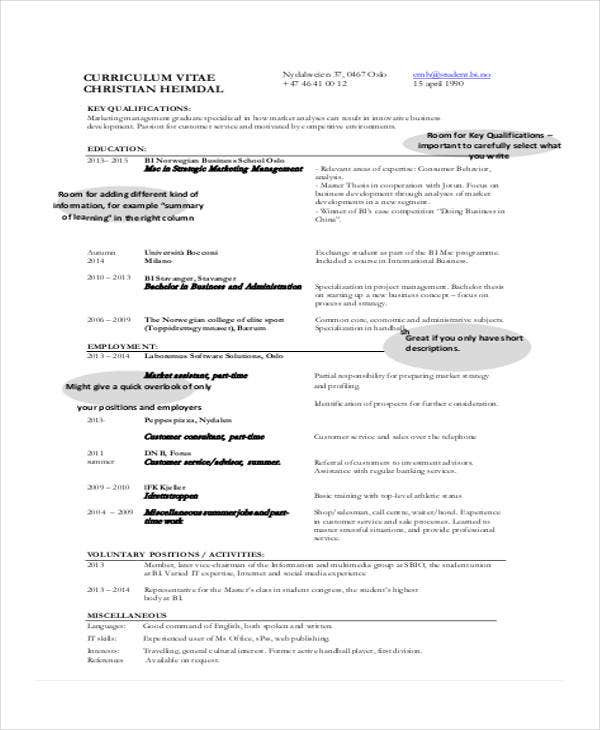 Sample Resume for Student Summer Job 9 Summer Job Resume Templates Pdf Doc