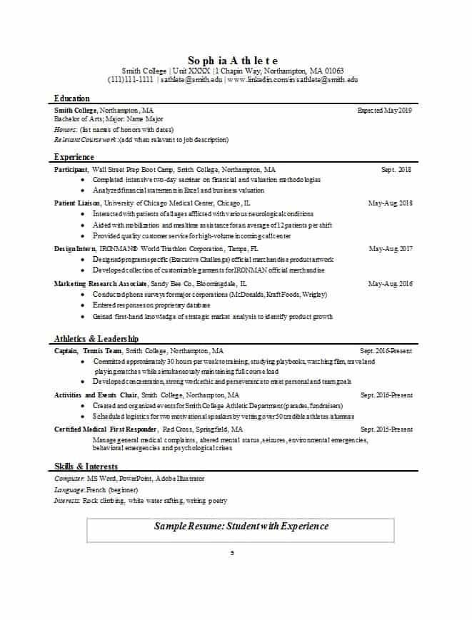Sample Resume for Students Applying to University Nuik Noke Best Resume Templates for College Students