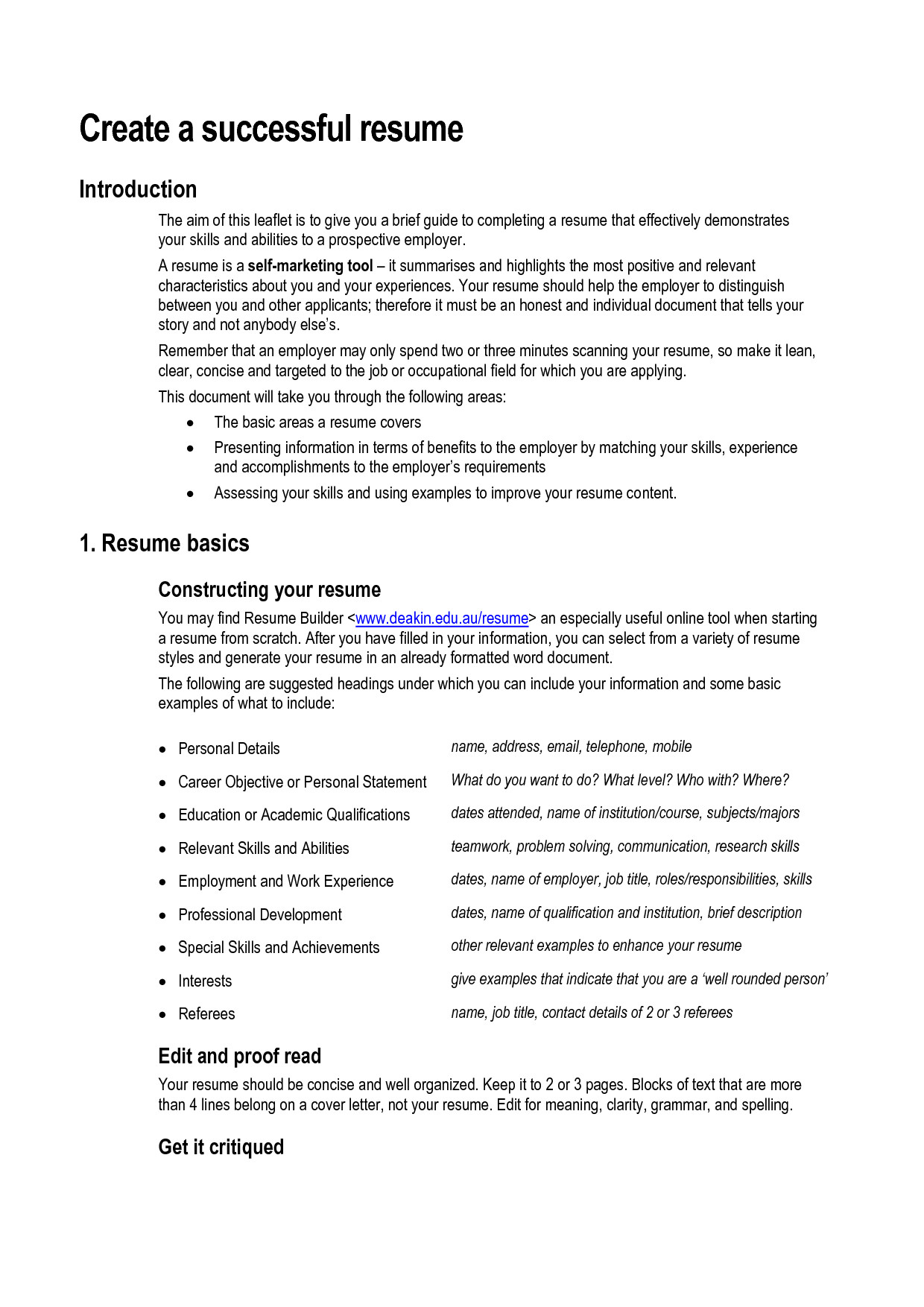 Sample Skills and Abilities On A Resume How to Create A Resume Doc