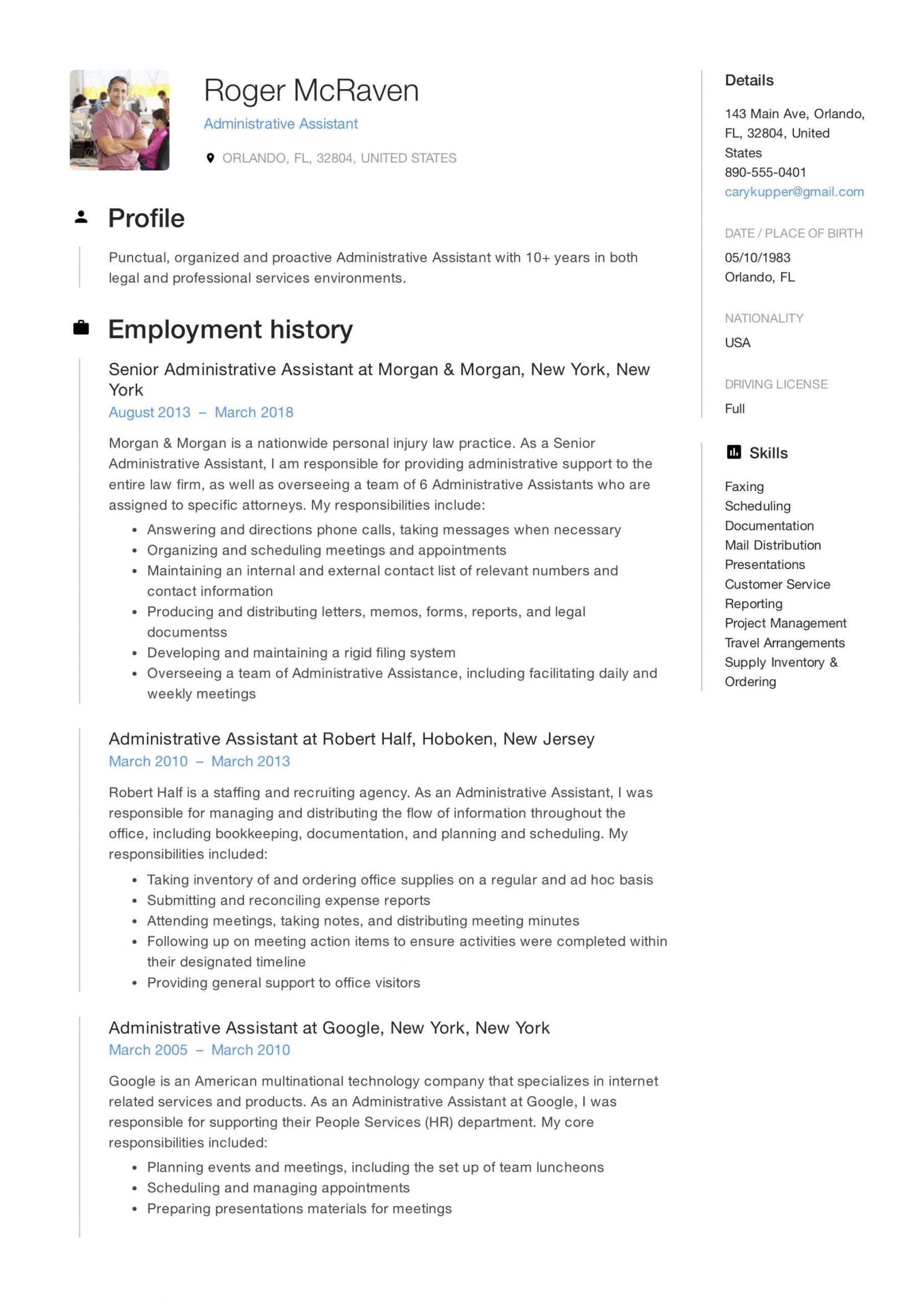 Sample Summary for Administrative assistant Resume 19 Free Administrative assistant Resumes & Writing Guide