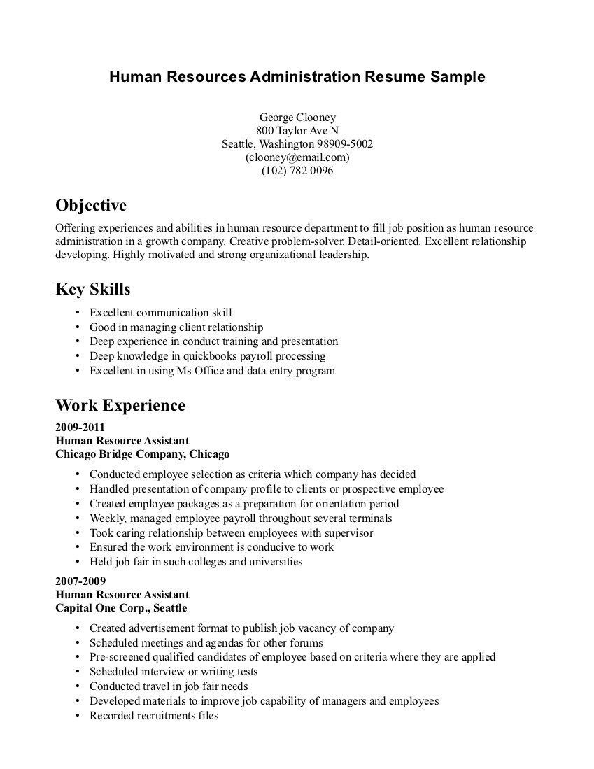 Sample Summary for Resume with No Experience Resume format No Experience Resume format