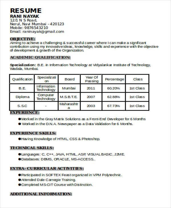 Seo Resume Sample for 1 Year Experience Resume Template for 1 Year Experience 1 Unconventional Seo Resume Sample for 1 Year Experience Resume Template for 1 Year Experience 1 Unconventional