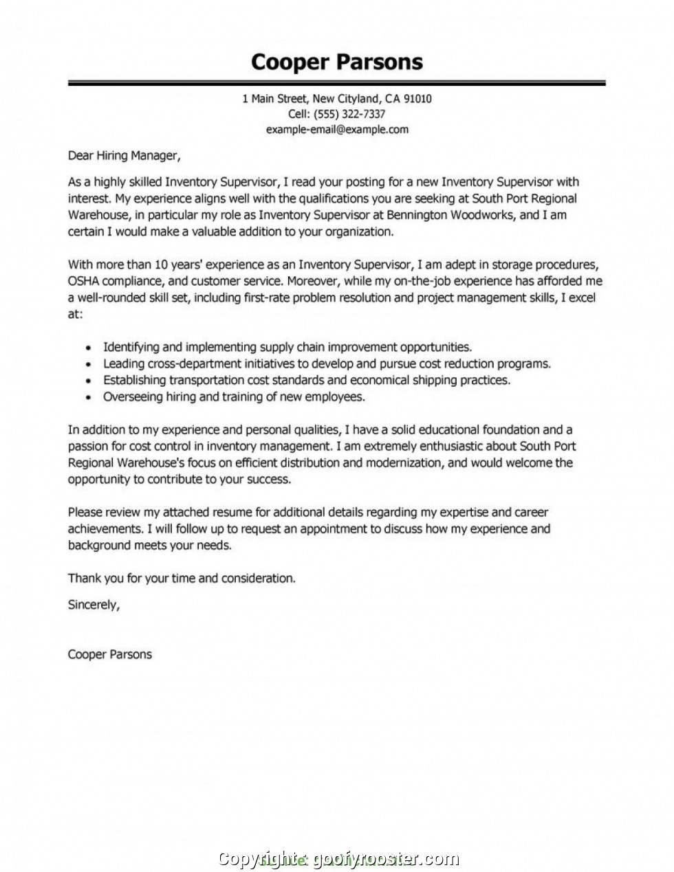 Warehouse Cover Letter Samples for Resume Warehouse Job Cover Letter Sample October 2021