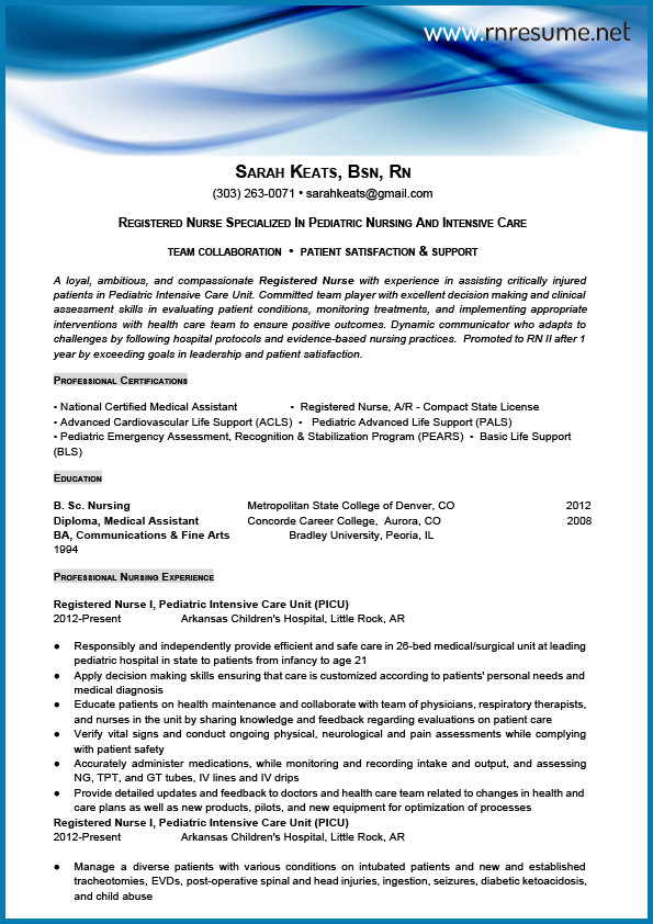 New Grad Registered Nurse Resume Sample New Grad Rn Resume Sample