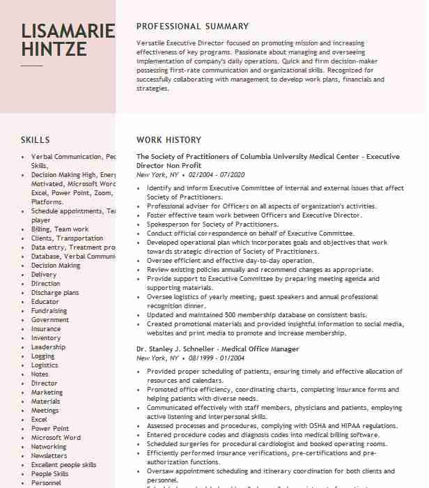 Non Profit Board Member Resume Sample Non Profit Board Member Resume Example Play & Learn